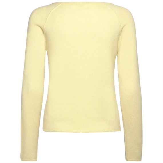 Rosemunde RWLaica Raglan Cardigan, Pastel Yellow